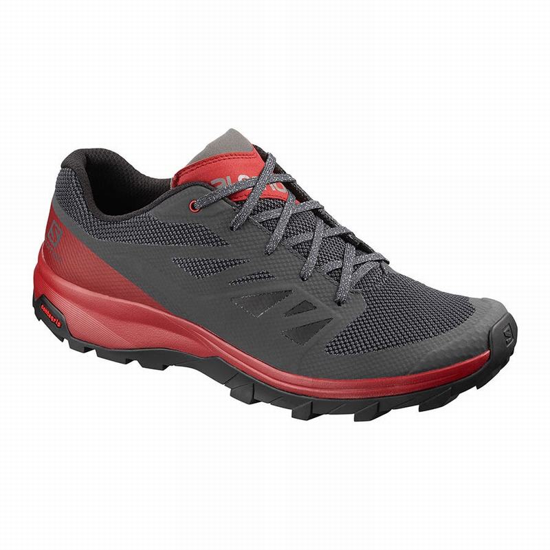 Zapatillas Trekking Salomon Hombre Azules Oscuro / Rojas - Salomon Argentina OUTLINE ,946308-VRP